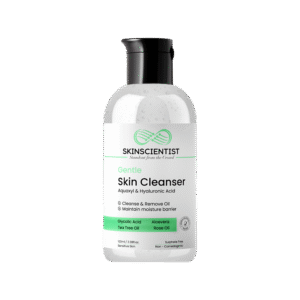 SKINSCIENTIST Face Wash for Men & Women| Gentle Cleanser with Glycolic Acid, Aloe Vera, Tea Tree & Rose Oil, PH Balanced | Dermatologist Tested, Sulphate-Free | 100% Vegan & Cruelty-Free — Not Tested on Animals , 100ML